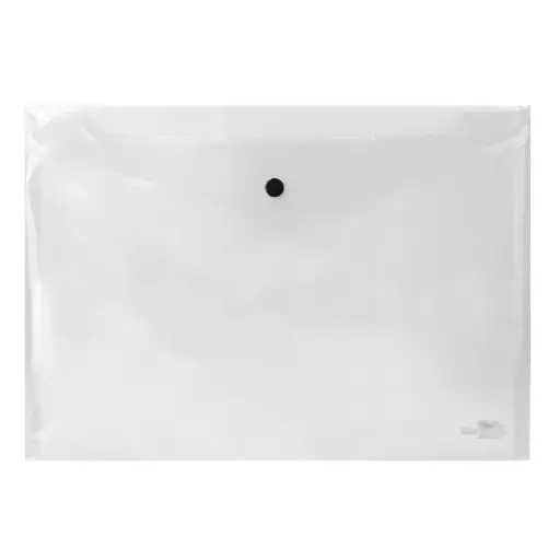 Sobre de plástico A3 con broche transparente Liderpapel