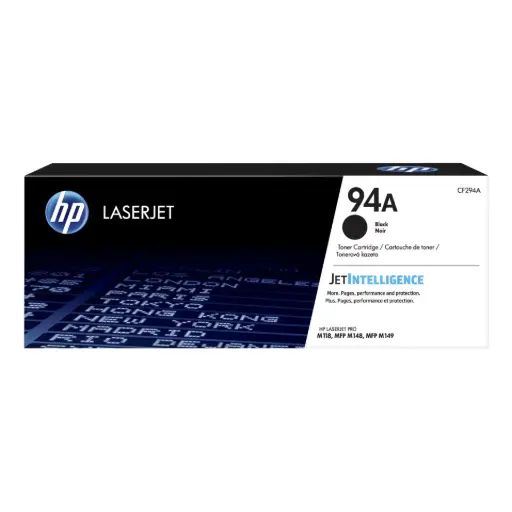 Tóner láser original CF294A HP 94A negro