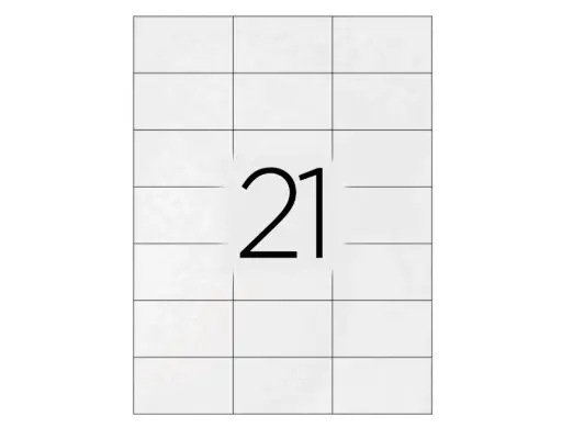 [KF10649] Etiquetas adhesivas A4 70 x 42,3 mm Q-Connect (Caja 100 hojas) 