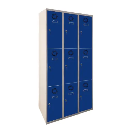 Taquilla metálica de 3 módulos de 3 puertas Eco Pro