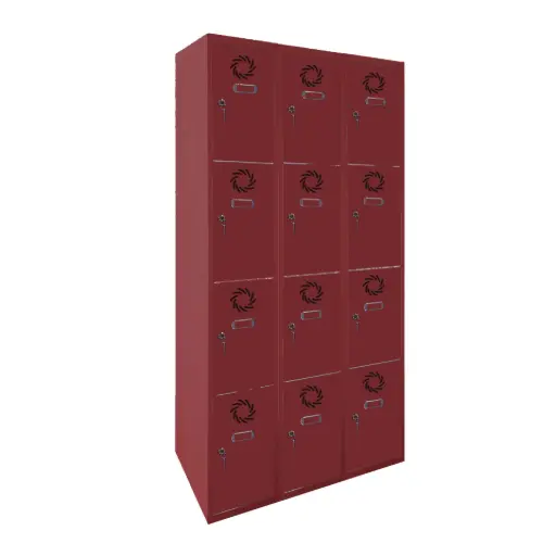 Taquilla metálica de 3 módulos de 4 puertas Eco Pro