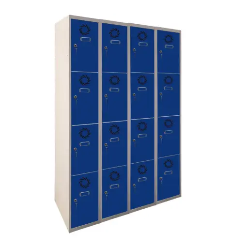 Taquilla metálica de 4 módulos de 4 puertas Eco Pro