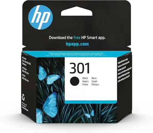 Cartucho de tinta original HP 301 negro 