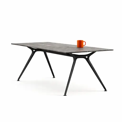 Mesa de despacho Arkitek Actiu fenólico mármol 180 x 88 cm