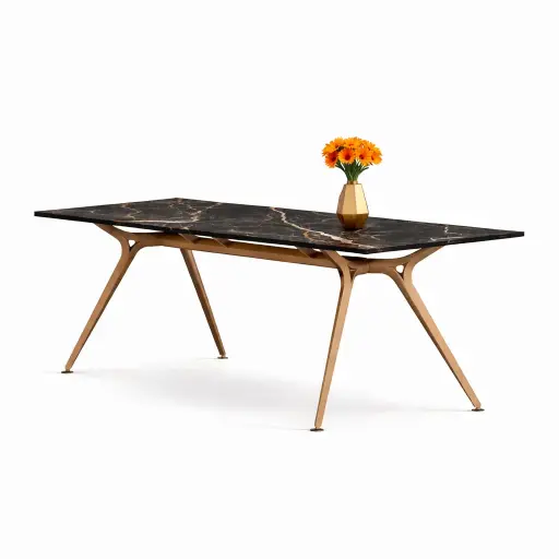 Mesa recta Arkitek Actiu fenólico mármol 160 x 80 cm