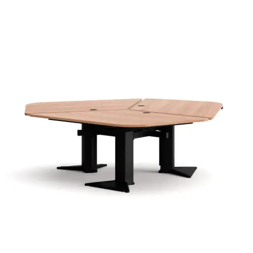 Mesa triple elevable Gen Power 100 Actiu 238 x 223 cm