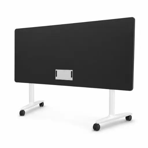 Mesa móvil y abatible Talent 300 Actiu negro antihuella fondo 67 cm