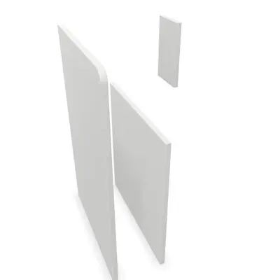 Embellecedor lateral para mostrador Ofimat Plus para modulo recto y/o esquinero izquierdo y módulo minusválidos derecho