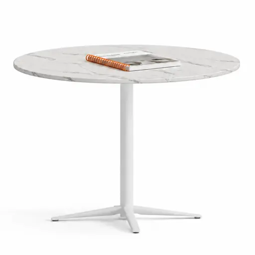 Mesa redonda exterior Tabula Tar 20 Actiu fenólico mármol 74 cm de alto