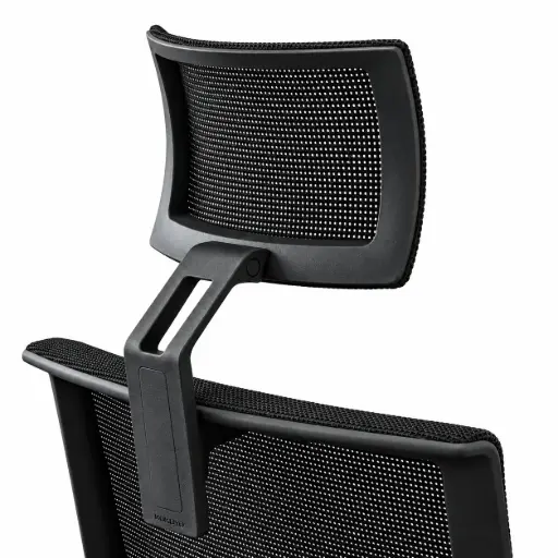 Cabecero para silla Trim / Stay Actiu negro de malla negra