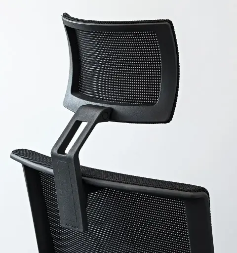 Cabecero para silla Trim / Stay Actiu negro de malla negra