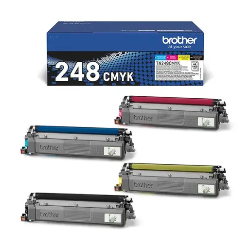 Tóner láser original TN-248BK Brother (Pack 4 colores)