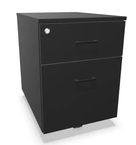 Cajonera móvil de melamina Actiu con 1 cajón metálico de archivo y 1 cajón personal 56 x 41 x 55 cm JM133 personalizada