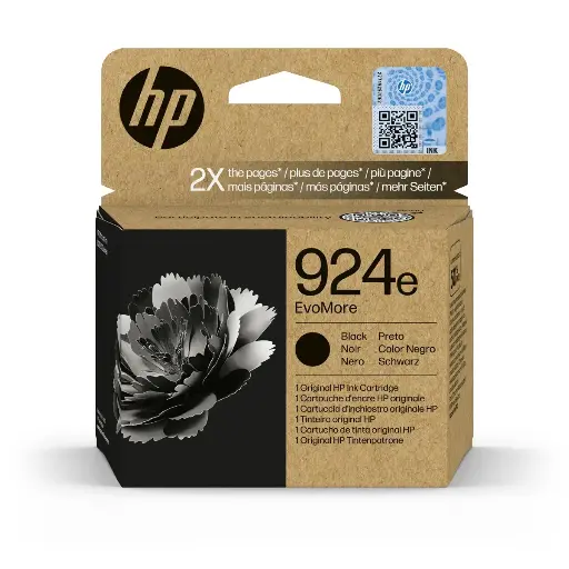 Cartucho de tinta original HP 924e XL 4K0V0NE negro