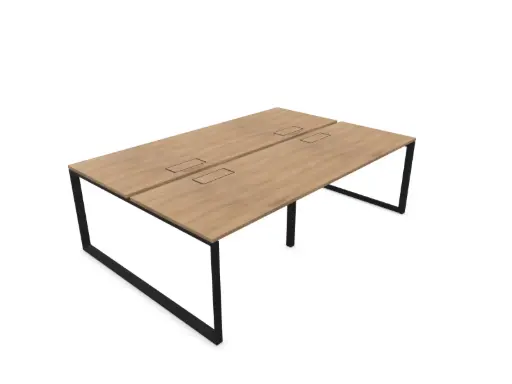 Mesa cuádruple Vital Plus ST Actiu marco cerrado fondo 160 cm