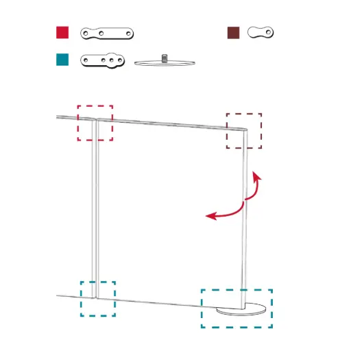 Kit de finalización giratoria 180º Link Actiu LK71
