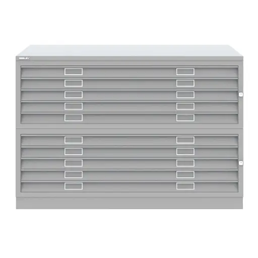 Archivador de planos A0 de 10 cajones Bisley 461/462 914 x 1359 x 927 mm Express