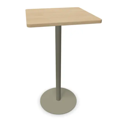 Mesa alta cuadrada Tabula Tar 10 Actiu 60 cm de ancho y 110 cm de alto 