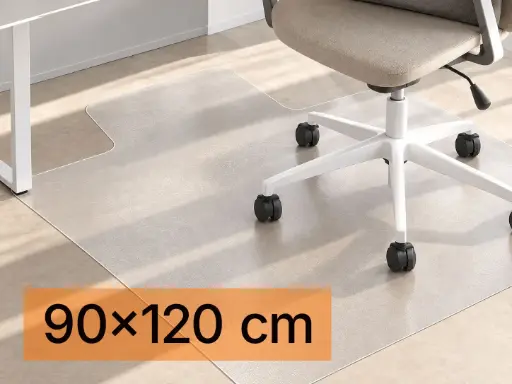 Alfombra protectora de suelo para silla de oficina 90 x 120 cm