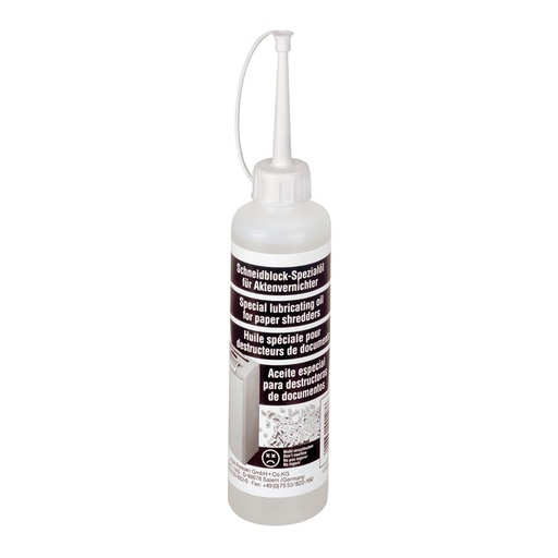Aceite para destructora HSM - Botella de 250 ml
