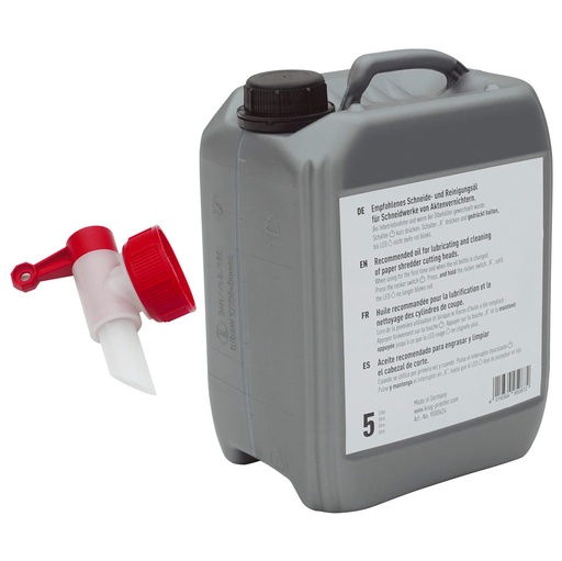 Aceite para destructora Ideal - Garrafa de 5 litros