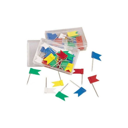 Agujas señalizadoras de bandera colores (Caja 30 unidades)