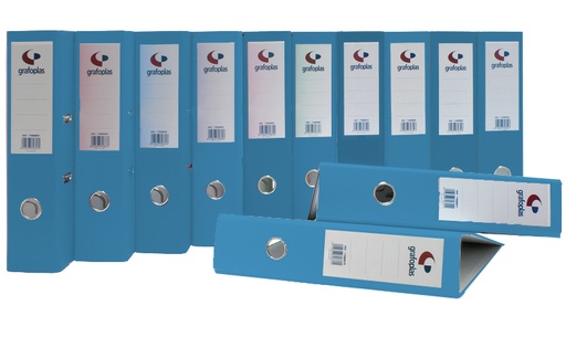 Archivador A4 azul 65 mm Grafcolor (Con defecto)