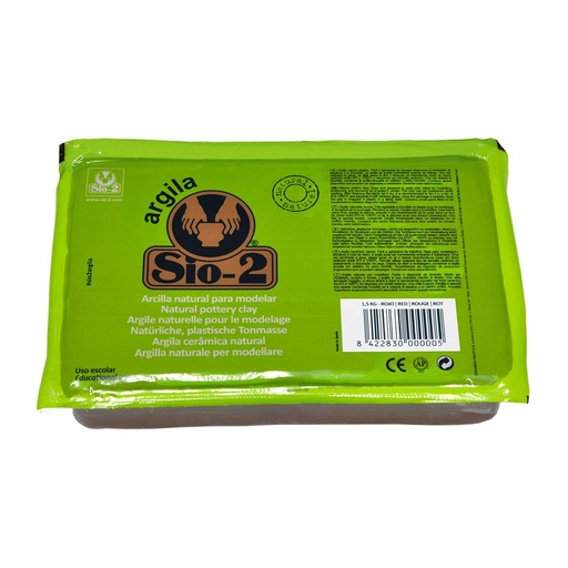 Arcilla natural para modelar 1,5 kg Sio-2