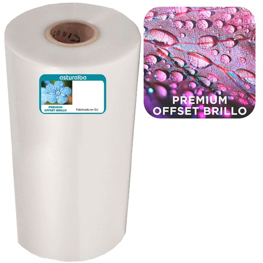 Bobina de plastificar Premium Offset Brillo 24 µ 630 mm x 3000 m